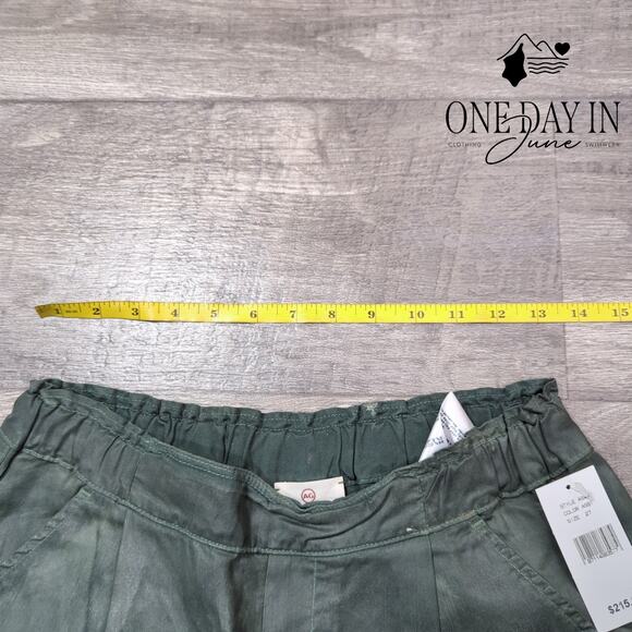 Adriano Goldschmied Pull On Coated Ankle Pants Size 27 (4) - Picture 3 of 6